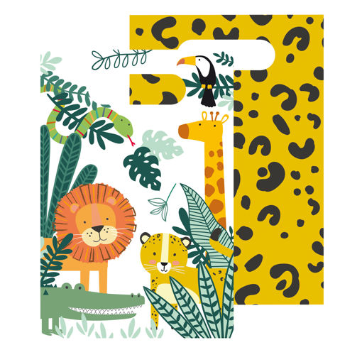 Picture of GET WILD PAPER BAGS - 8PK
